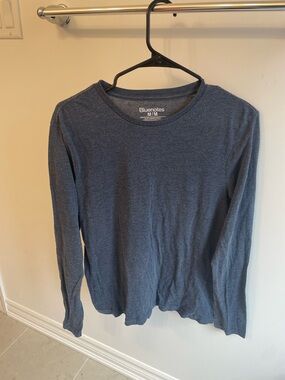 Bluenotes Men's Heather Dark Blue Crew Neck Tee